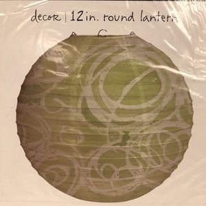 12" Paper Lantern Mod Blooms Kathy Davis Black White Floral Wedding Party Decor‎